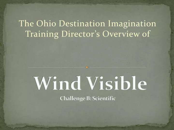 wind visible challenge b scientific