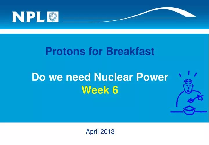 protons for breakfast do we need nuclear power week 6