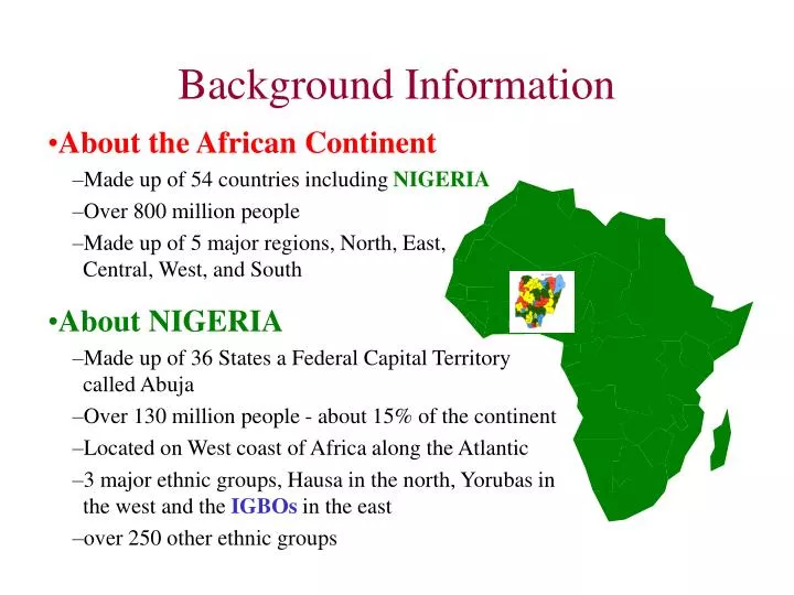 background information