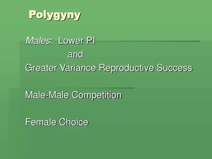 polygyny