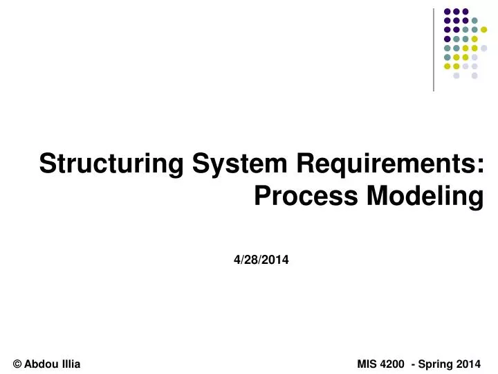structuring system requirements process modeling