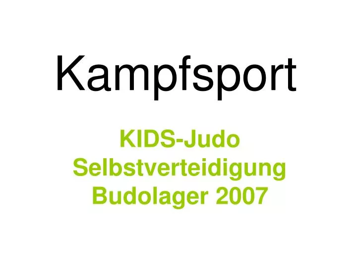 kampfsport