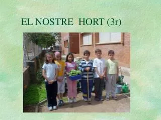 EL NOSTRE HORT (3r)