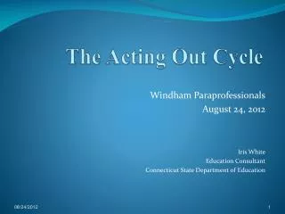 The Acting Out Cycle