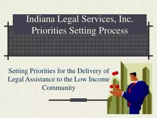 Indiana Legal Services, Inc. Priorities Setting Process
