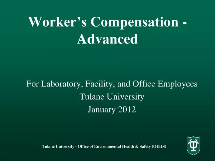 worker s compensation advanced