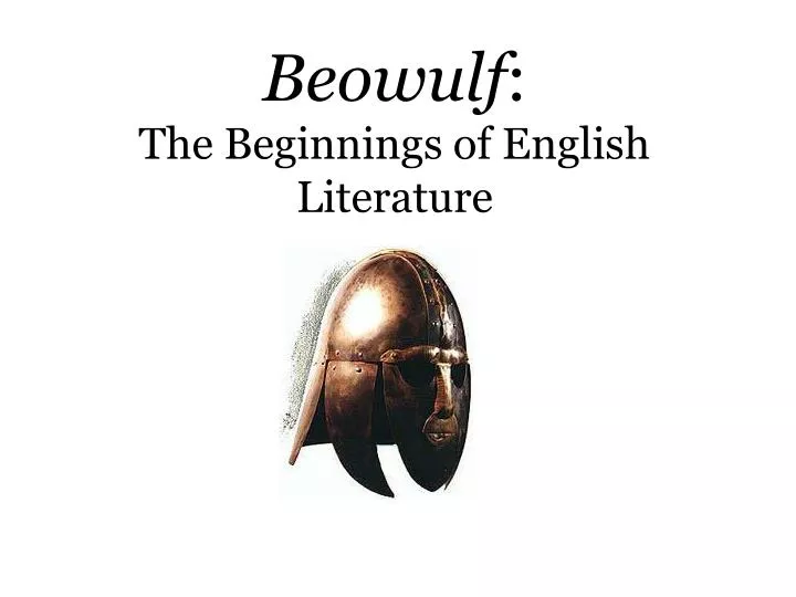 beowulf the beginnings of english literature