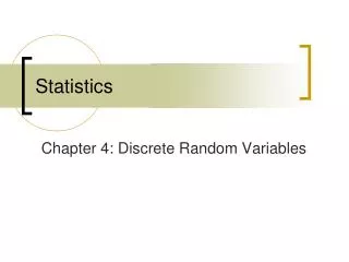 Statistics