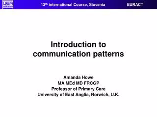 Introduction to communication patterns