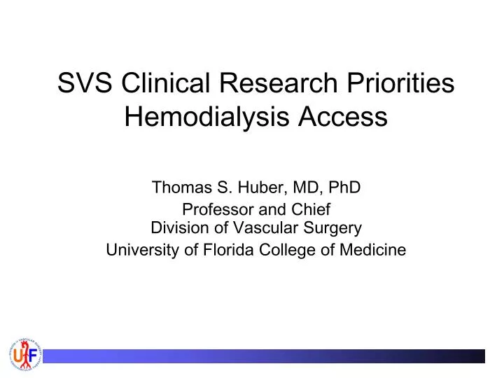 svs clinical research priorities hemodialysis access