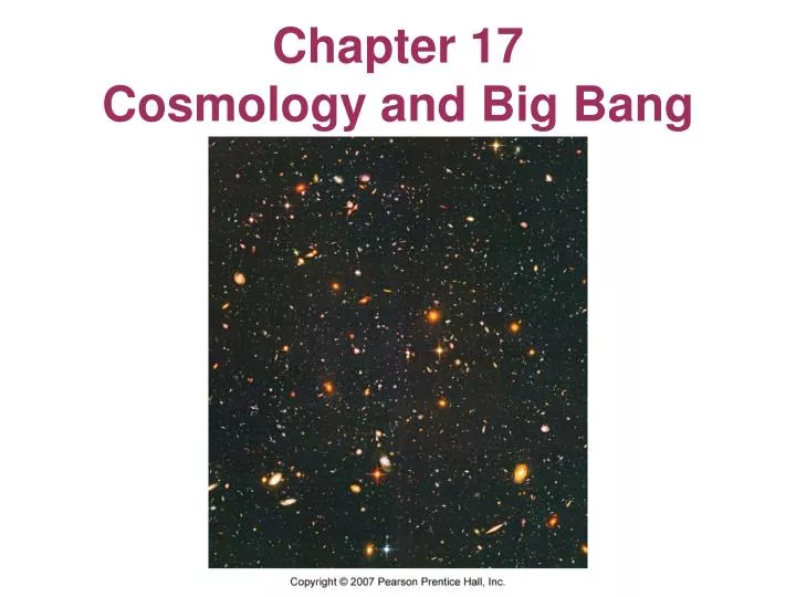 chapter 17 cosmology and big bang