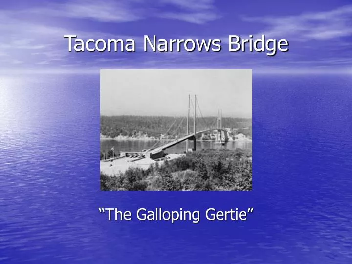 tacoma narrows bridge
