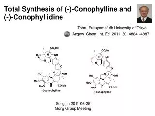 Total Synthesis of (-)-Conophylline and (-)-Conophyllidine