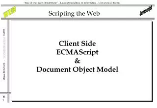 Scripting the Web