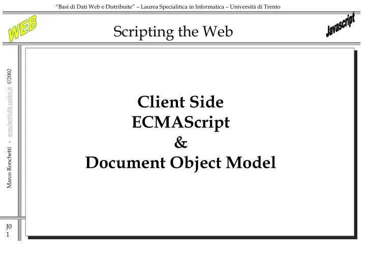 scripting the web