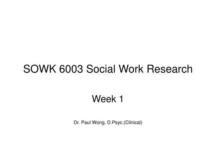 sowk 6003 social work research
