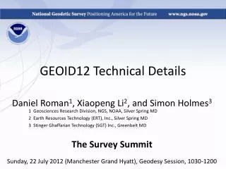 GEOID12 Technical Details