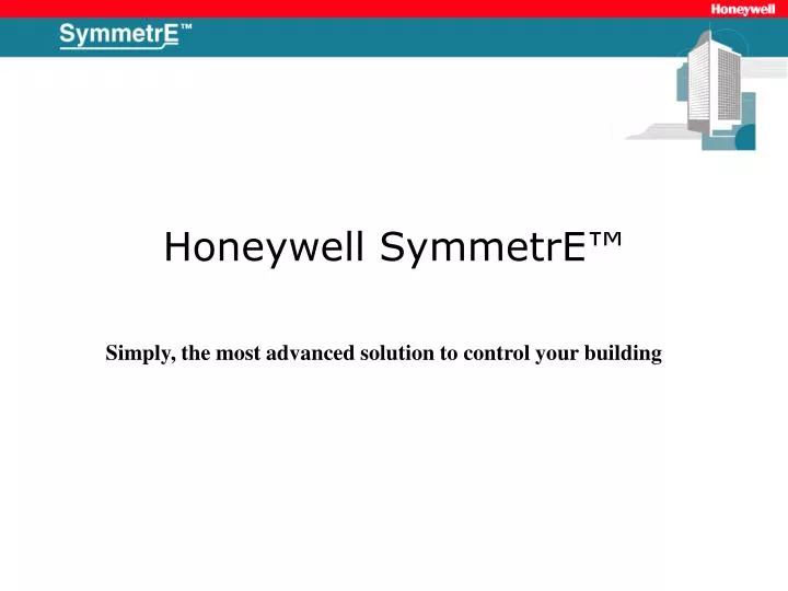 honeywell symmetre