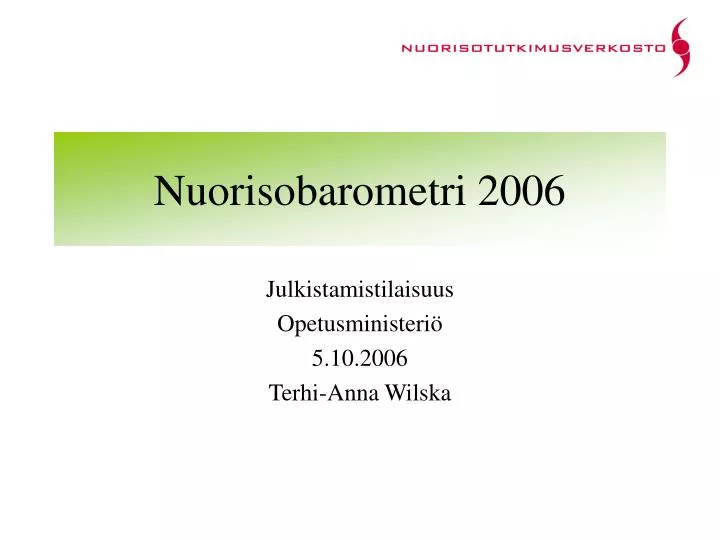 nuorisobarometri 2006