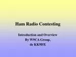 Ham Radio Contesting - slide 1