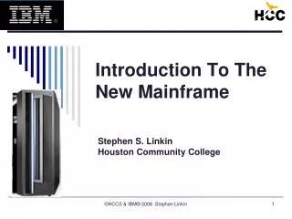 Introduction To The New Mainframe