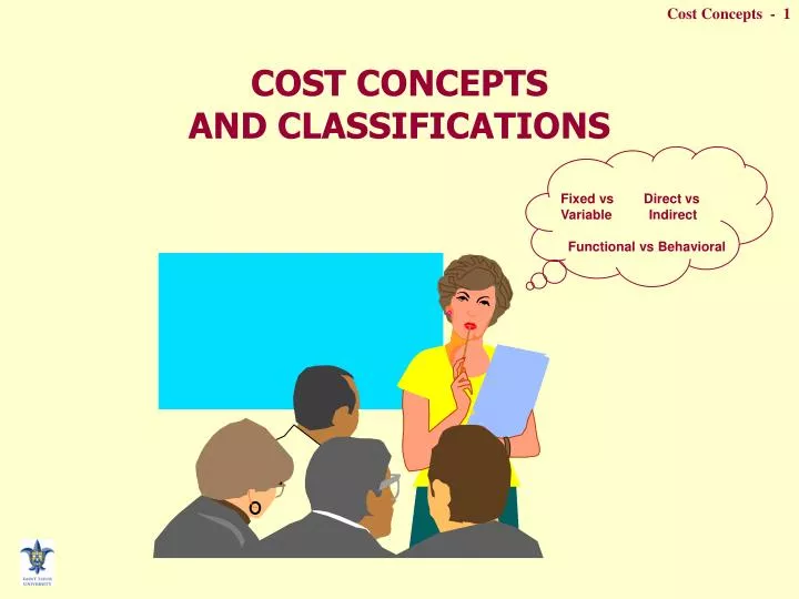 cost concepts and classifications