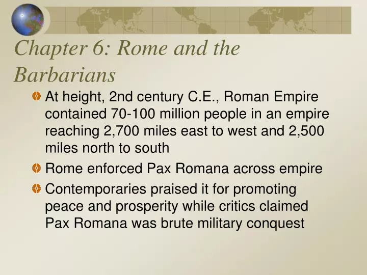 chapter 6 rome and the barbarians