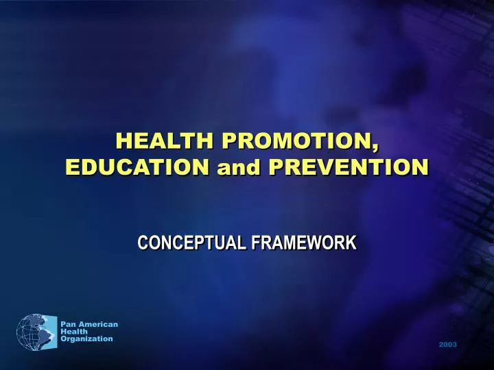 health promotion education and prevention