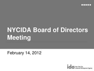 NYCIDA Board of Directors Meeting