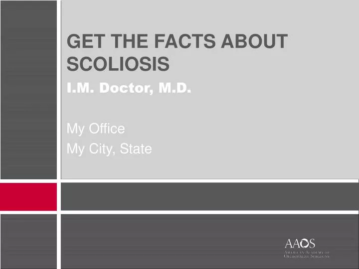 get the facts about scoliosis