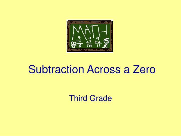 subtraction across a zero