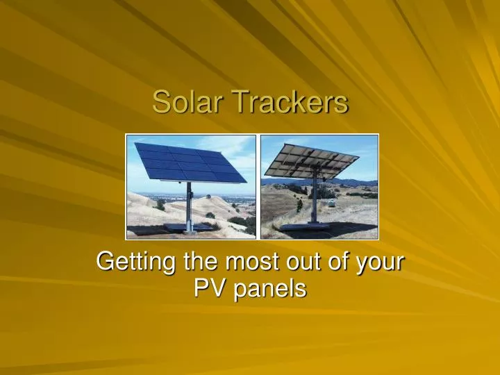solar trackers