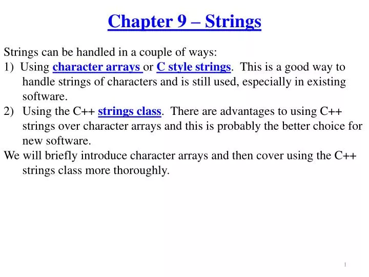chapter 9 strings