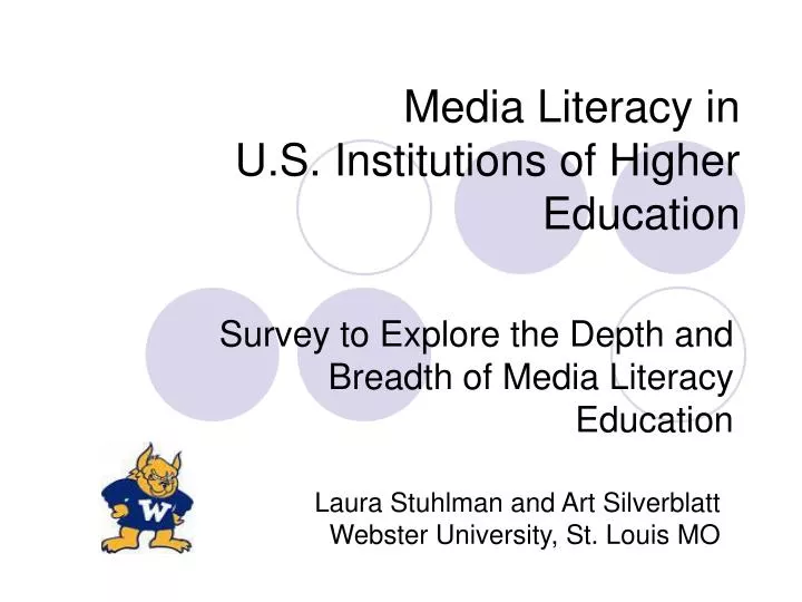 media literacy in u s institutions of higher education