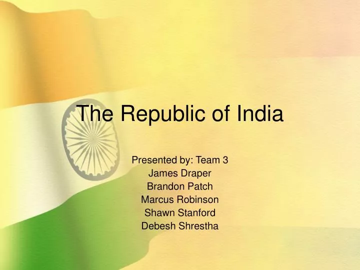 the republic of india