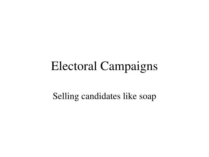electoral campaigns