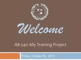 AB 540 Ally Training Project