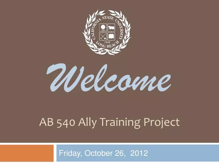 ab 540 ally training project