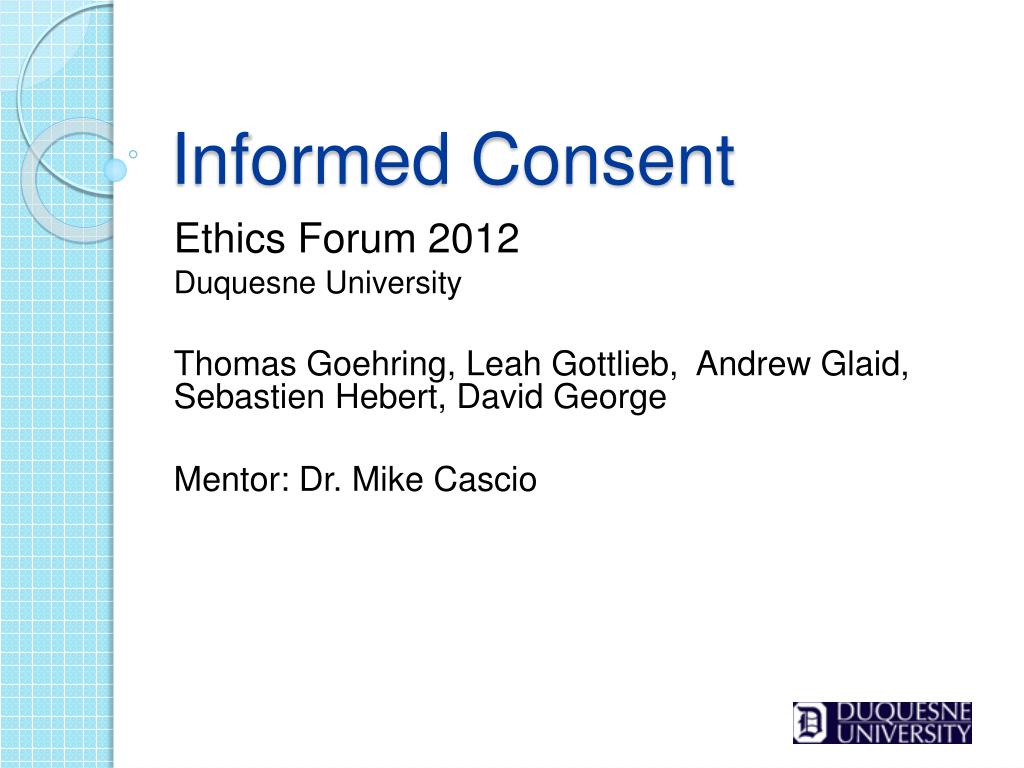 PPT - Informed Consent PowerPoint Presentation, free download - ID:1408236