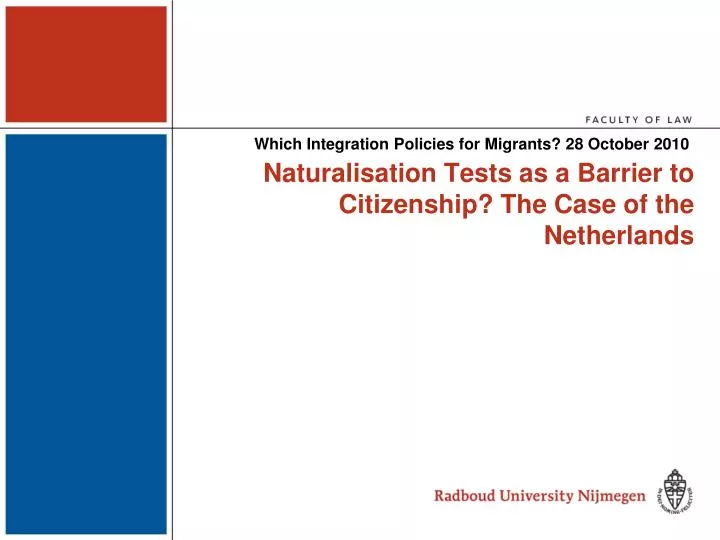 which integration policies for migrants 28 october 2010
