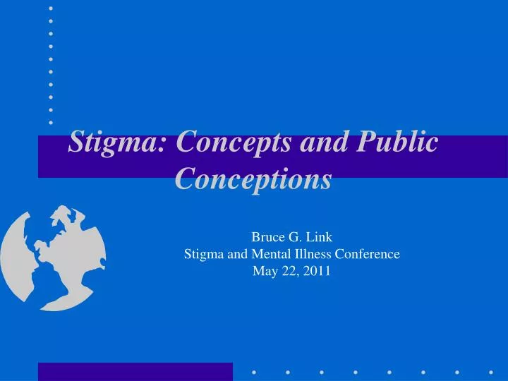 stigma concepts and public conceptions