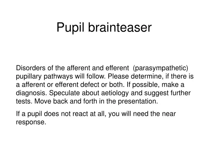 pupil brainteaser