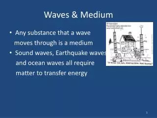 Waves &amp; Medium