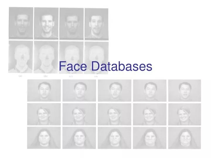 face databases
