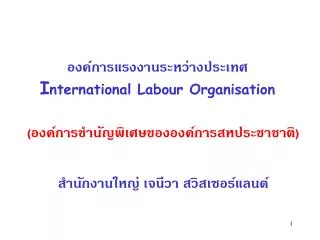 i nternational labour organisation
