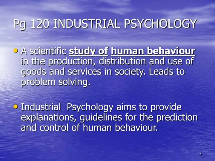 pg 120 industrial psychology