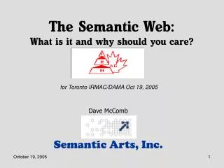 The Semantic Web: What is it and why should you care?