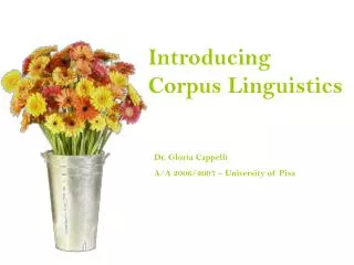 What is a CORPUS?