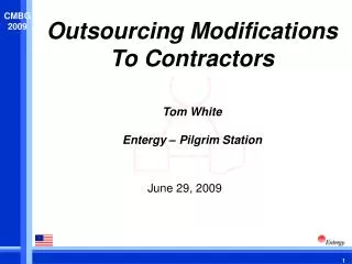 Outsourcing Modifications To Contractors
