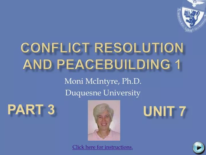 conflict resolution and peacebuilding 1